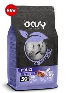 OASY DOG GRAIN FREE MEDIUM/LARGE ANATRA KG 12