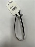 COLLARE GATTO BINARIO NERO ARGENTO