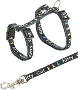 TX PETTORINA CON GUINZAGLIO GATTINO CM 21-33