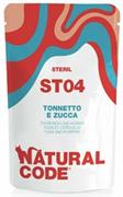 NATURAL CODE ST04 STERIL BUSTE TONNETTO/ZUCCA 24 X GR 70