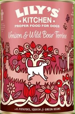 LILY'S DOG TERRINE CERVO/CINGHIALE GR 400