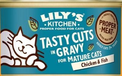 LILY'S CAT SENIOR PEZZETTONI IN SALSA POLLO/PESCE  GR 85