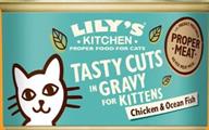 LILY'S CAT KITTEN PEZZETTONI IN SALSA POLLO/PESCE DELL'OCEANO GR 85