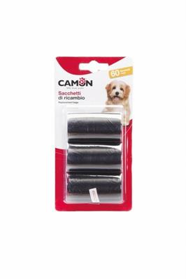 CAMON SACCHETTI NERI 3 ROTOLI X 20