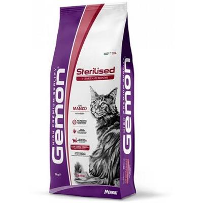 GEMON CAT STERILIZED MANZO KG 7
