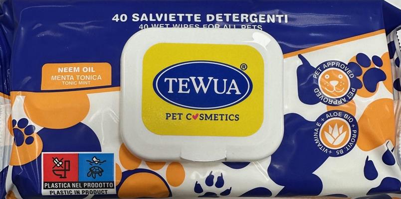 TEWUA SALVIETTE OLIO DI NEEM 40 PZ