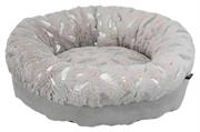 TX FEATHER CUCCIA Ø50CM GRIGIO/ARGENTO