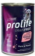 PROLIFE DOG UM GRAIN FREE PUPPY MEDIUM/LARGE MAIALE/PATATE GR 400