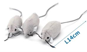 NOBLEZA TOPOLINO IN PELUCHE GRIGIO 15 CM