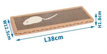 NOBLEZA TIRAGRAFFI CON ERBA GATTA MARRONE 38X12,5X1,8 CM