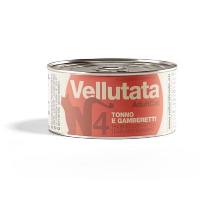 NATURAL CODE V04 CAT VELLUTATA TONNO/GAMBERETTI GR 85