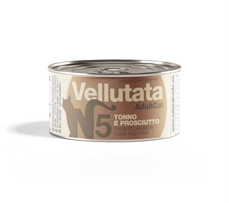 NATURAL CODE V05 CAT VELLUTATA TONNO/PROSCIUTTO GR 85
