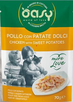 OASY MORE LOVE CAT BUSTE POLLO/PATATE 24 X GR 70