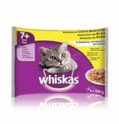 WHISKAS SENIOR 7+ CARNI BIANCHE GELATINA 4 X GR 100