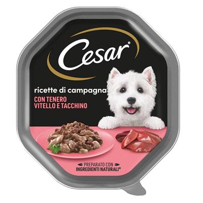 CESAR RICETTE DI CAMPAGNA TENERO VITELLO/TACCHINO 14 X GR 150