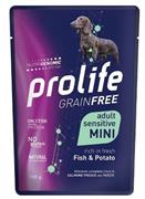 PROLIFE DOG UM GRAIN FREE BUSTE MINI PESCE/PATATE 10 X GR 100 NEW