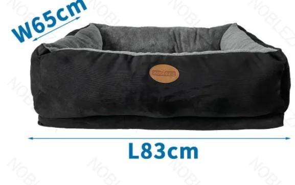 NOBLEZA CUCCIA IN VELLUTO NERO CON FONDO ANTI-SCIVIOLO M