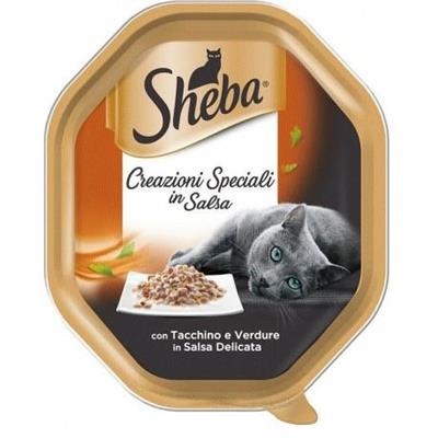 SHEBA VASCHETTA CREAZIONI TACCHINO/VERDUR SALSA 22 X GR 85