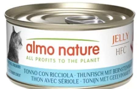 ALMO HFC CAT JELLY TONNO CON RICCIOLA GR 70