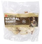 FLAMINGO NATURE SNACK COSCE DI CONIGLIO CON PELO GR 200