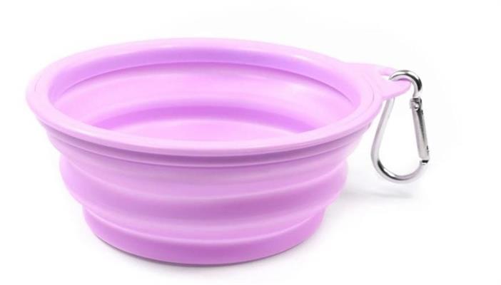 REC CIOTOLA PIEGHEVOLE CON MOSCHETTONE LILLA ML 650