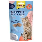 GIM CAT NUTRIPOCKETS PESCE CON SALMONE GR 60