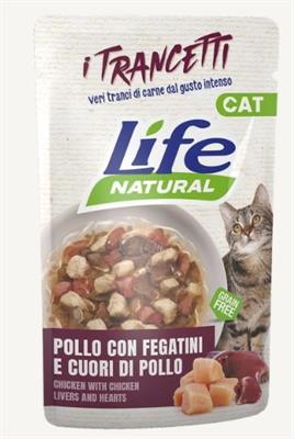 LIFECAT BUSTE 30 X GR 55 TRANCETTI POLLO/FEGATINI