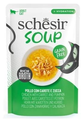 SCHESIR CAT SOUP POLLO/ZUCCA 12 X GR 40