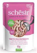 SCHESIR CAT BUSTE TONNETTO/POLLO/PROSCIUTTO 12 X GR 85 NEW