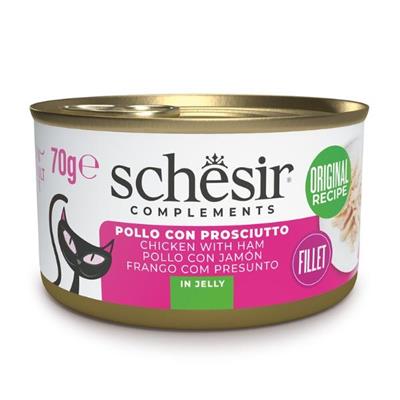 SCHESIR CAT FILETTI POLLO/PROSCIUTTO GR 70