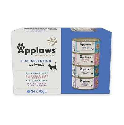 APPLAWS MULTIPACK SELEZIONE PESCE IN BRODO 24 X GR 70