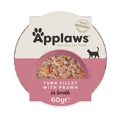 APPLAWS POT FILETTI TONNO E GAMBERI IN BRODO 10X60 GR