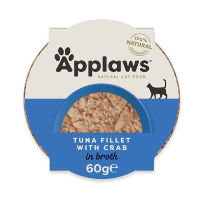 APPLAWS POT FILETTI TONNO E GRANCHIO IN BRODO 10X60 GR