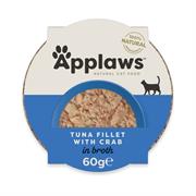 APPLAWS POT FILETTI TONNO E GRANCHIO IN BRODO 10X60 GR