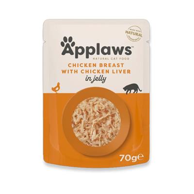 APPLAWS BUSTE PETTO E FEGATO DI POLLO IN JELLY 16X70 GR