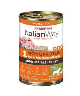 ITALIAN WAY DOG HYPO GF PATE' MAIALE GR 400