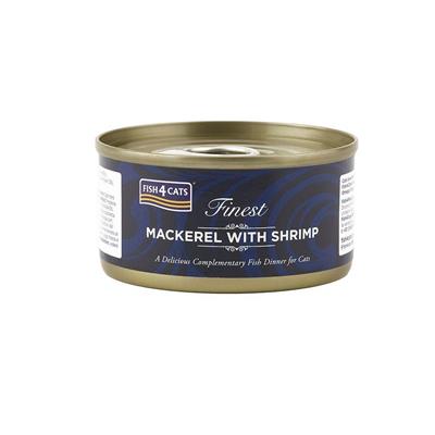 FISH4CATS FINEST FILETTI SGOMBRO/GAMBERETTI GR 70