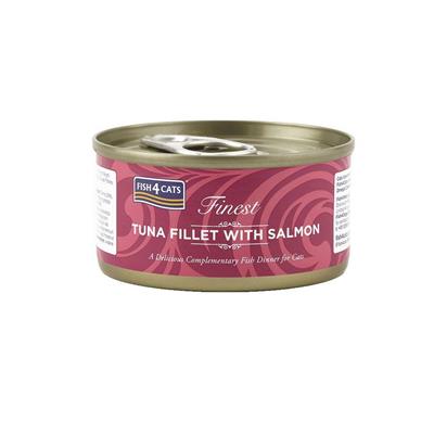 FISH4CATS FINEST FILETTI TONNO/SALMONE GR 70