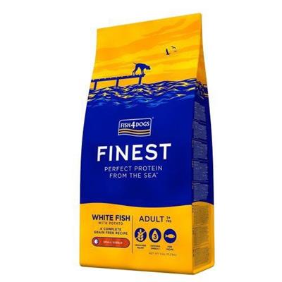 FISH4DOGS FINEST ADULT PESCE BIANCO/PATATE (SMALL KIBBLE) KG 1,5