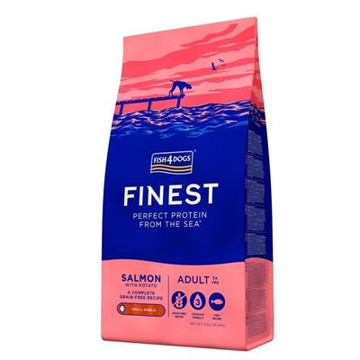 FISH4DOGS FINEST ADULT SALMONE/PATATE (SMALL KIBBLE) KG 1,5
