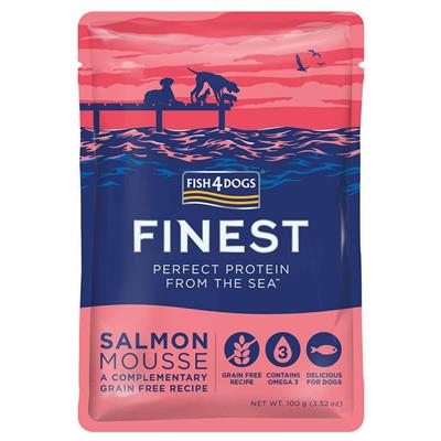 FISH4DOGS FINEST SALMONE MOUSSE 6 X GR 100
