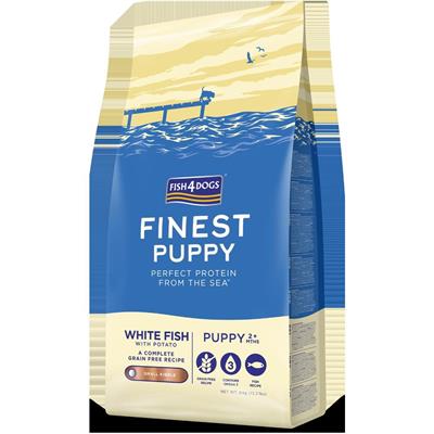 FISH4DOGS FINEST PUPPY PESCE BIANCO/PATATE (LARGE KIBBLE) KG 6