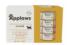 APPLAWS MULTIPACK SELEZIONE DI POLLO IN BRODO 24 X GR 70