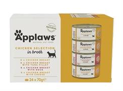 APPLAWS MULTIPACK POT SELEZIONE DI POLLO IN BRODO 8 X GR 60