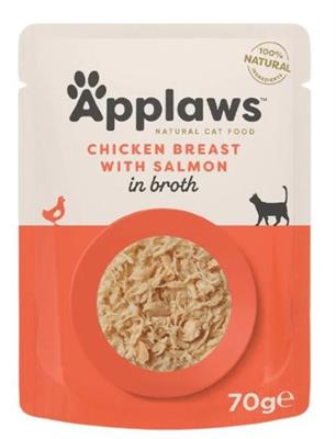 APPLAWS BUSTE POLLO E SALMONE IN BRODO 12 X GR 70