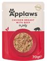 APPLAWS BUSTE PETTO DI POLLO/MANZO IN JELLY 16X70 GR