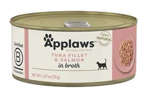 APPLAWS FILETTI DI TONNO E SALMONE IN BRODO GR 70