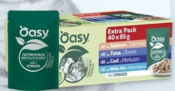 OASY ORIGINAL MULTIPACK STERILIZED SELEZIONE PESCE 40 X 85 GR