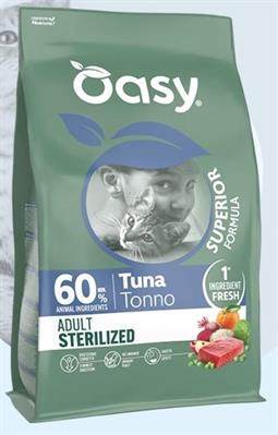 OASY CAT SUPERIOR STERILIZED TONNO KG 1,5