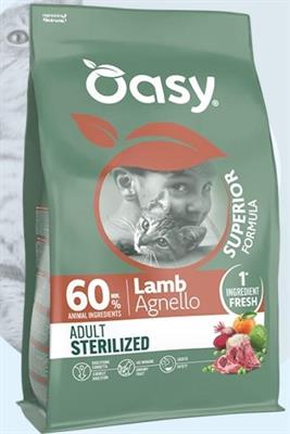 OASY CAT SUPERIOR STERILIZED AGNELLO KG 1,5